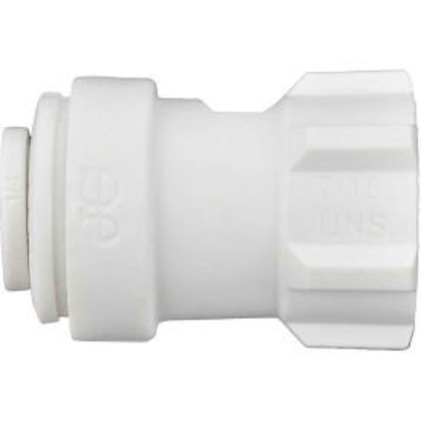 Reliance Worldwide John Guest Polypropylene Faucet Connector 1/4'' x 7/16''-24 UNS - Pack of 10 PP3208U7W